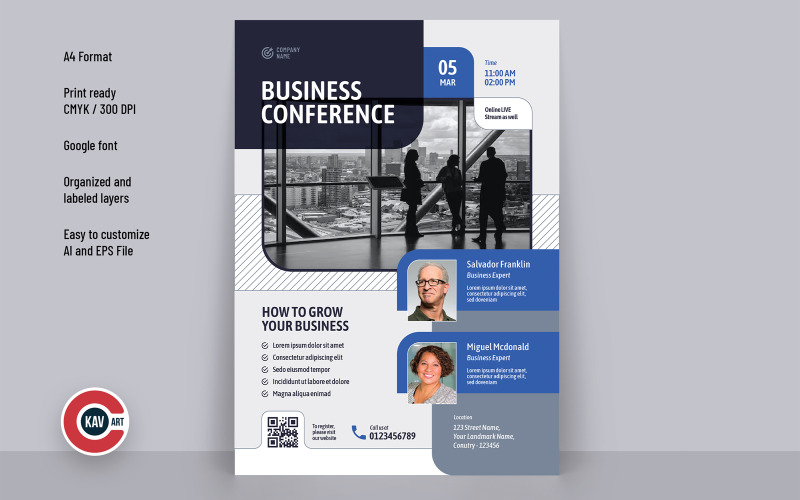 Business Conference Flyer - 00007 Corporate Identity