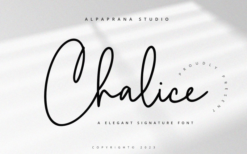 Chalice - Modern Signature Font