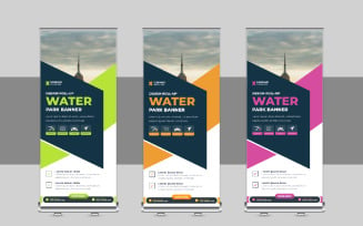 Creative Roll Up Banner Design, X Banner, Standee, Pull Up Template Design