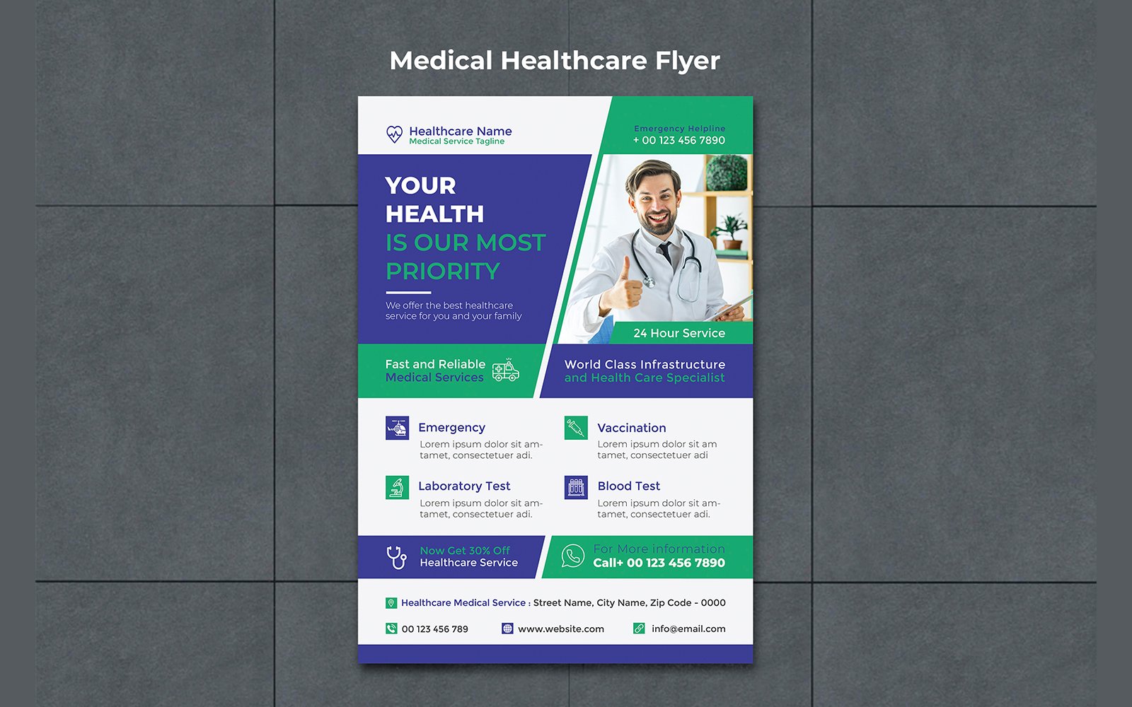 Template #335047 Medical Flyer Webdesign Template - Logo template Preview