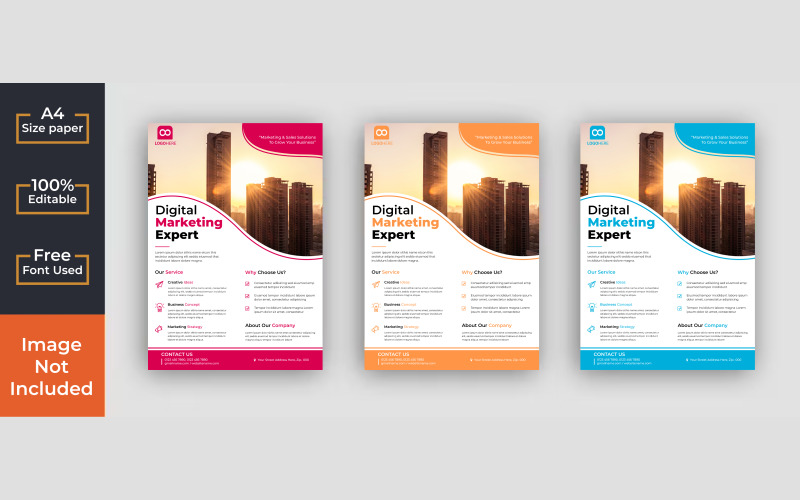 Exquisite Corporate Flyer PSD Template: Elevate Your Brand with Our Exclusive Design Corporate Identity