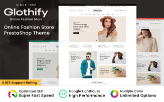 Glothify - Fashion and Apparel PrestaShop Theme