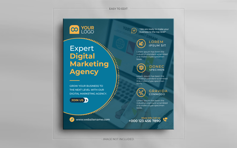 "Impactful Corporate Social Media Ad Post PSD Template: Engage, Convert, Succeed!"