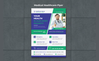 Medical and Healthcare Service Flyer Design Template
