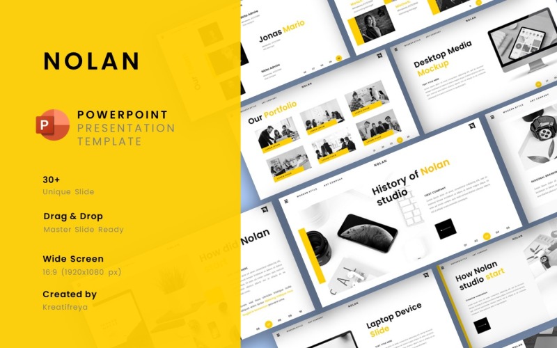 Nolan-Corporate Business PowerPoint Presentation PowerPoint Template
