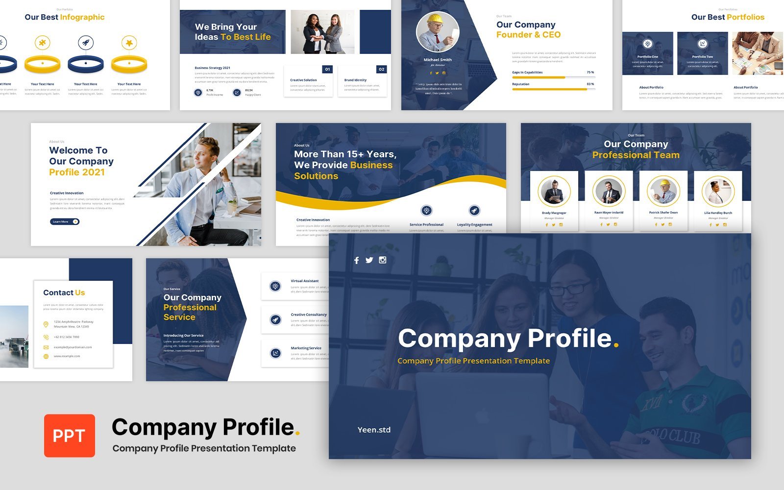 Template #335139 Business Annual Webdesign Template - Logo template Preview