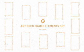 Art Deco Frame Elements Set
