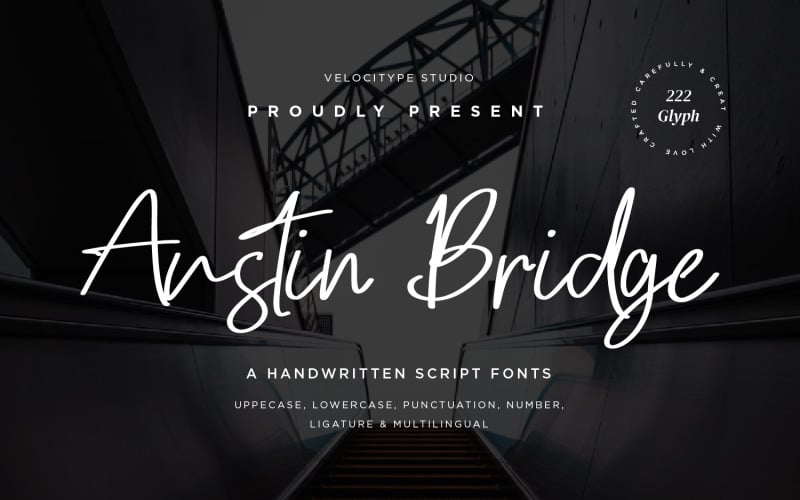 Austin Bridge - Modern Script fonts Font