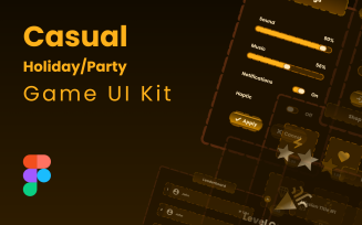 Casual Holiday / Party Game UI Kit - Figma