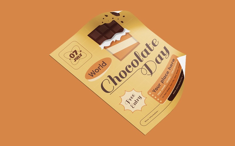 Chocolate Day Flyer Template Corporate Identity