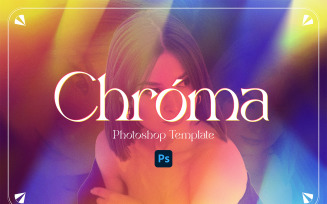 Chromatic Effect Photoshop Template