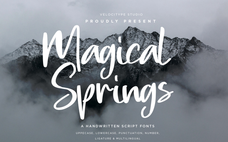Magical Springs - Modern Script fonts Font