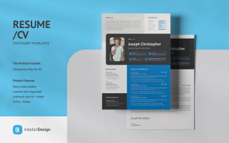 Resume/CV PSD Design Templates Vol 177