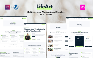 LifeAct - Life Coach and Political Person Multipurpose WordPress Theme