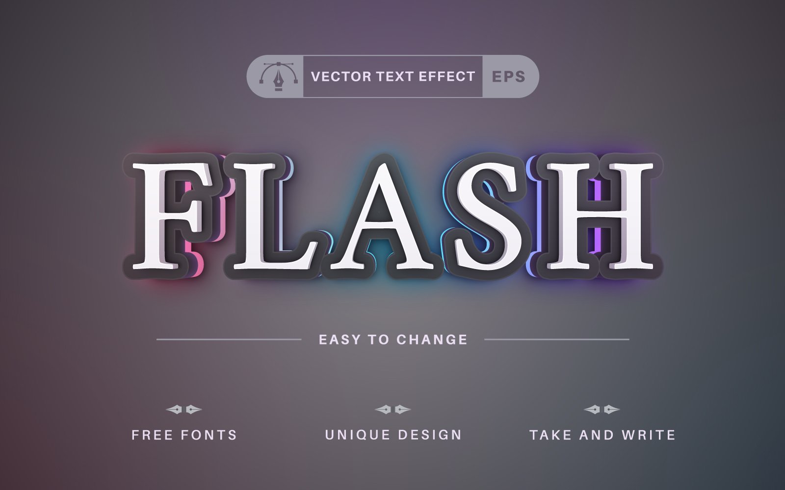 Template #335317 Effect Font Webdesign Template - Logo template Preview