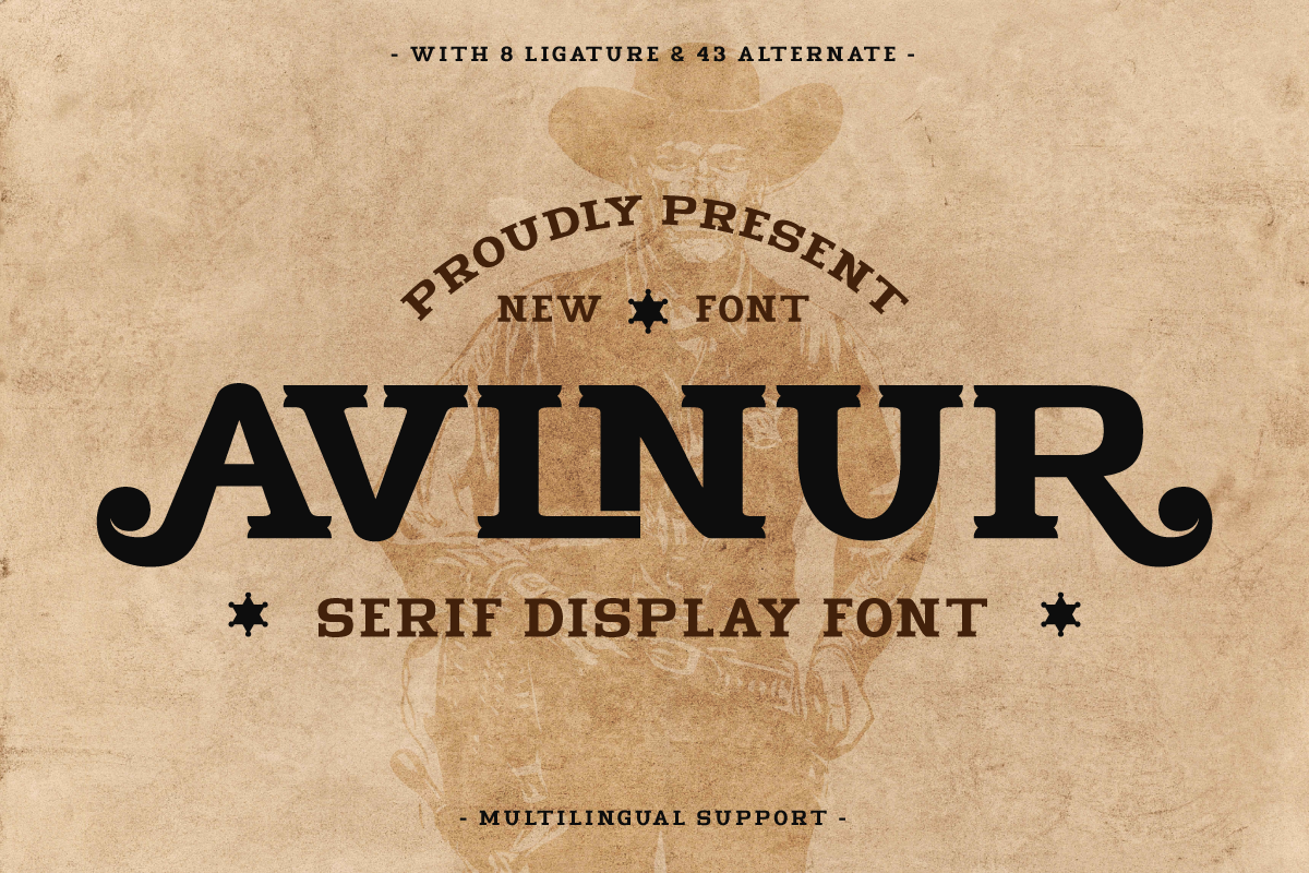 Avlnur - Serif Display Font