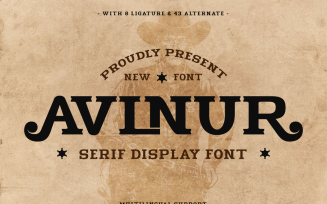 Avlnur - Serif Display Font