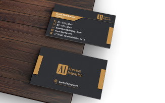 Dark Color Business Card - Visiting Card