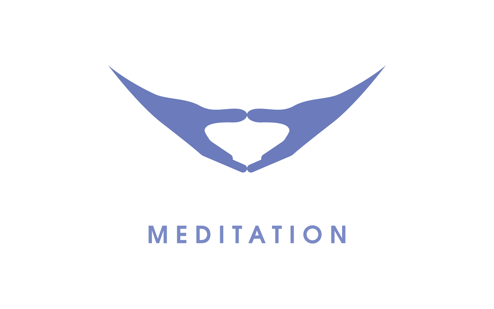 Diseño de icono de vector de plantilla de logotipo de yoga de meditación