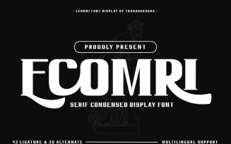 Ecomri - Serif Condensed Display Font