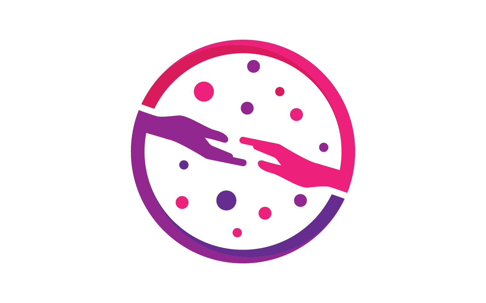 Handverzorging illustratie sjabloon vector embleemontwerp