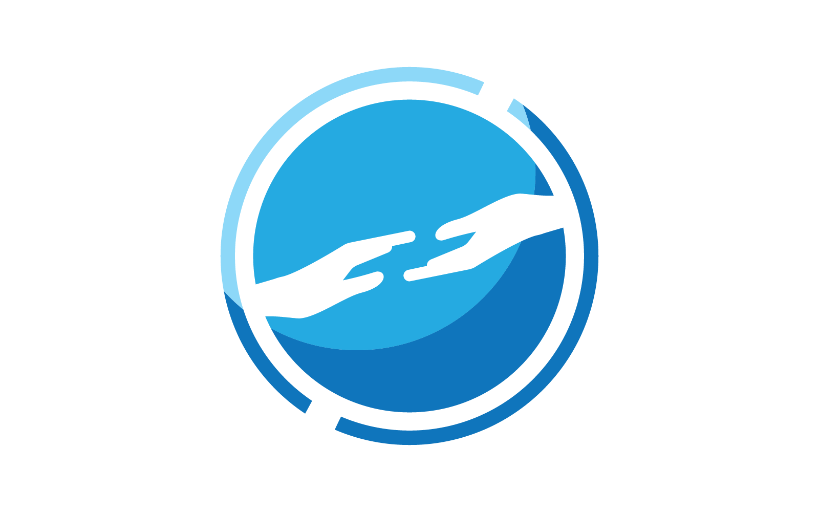 Handverzorging logo sjabloon vector plat ontwerp