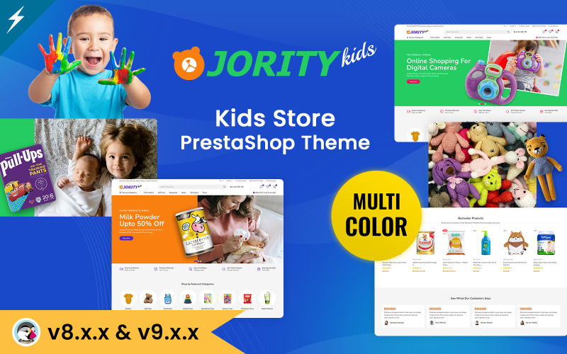 Jority Kids, Baby Food and Toys PrestaShop Theme
