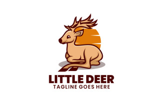 Little Deer Mascot Cartoon Logo 1