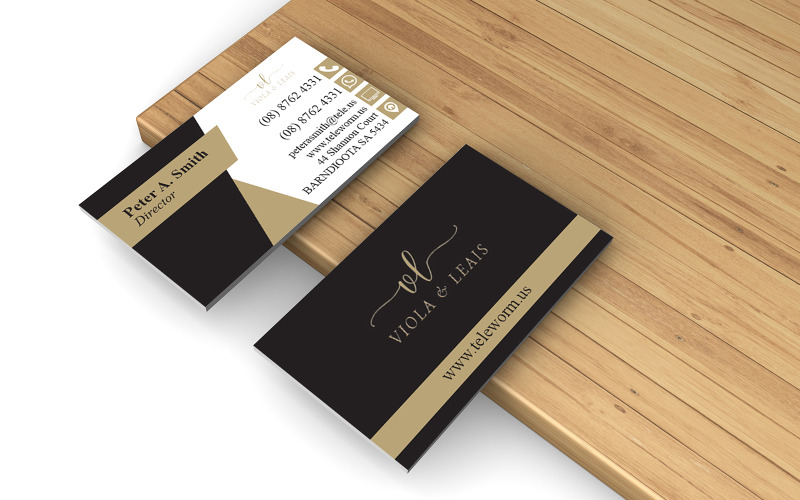 Visiting Card Template minimal business card Corporate Identity