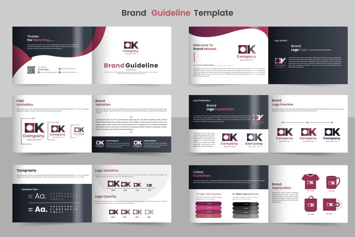 Kit Graphique #335426 Marque Livre Divers Modles Web - Logo template Preview