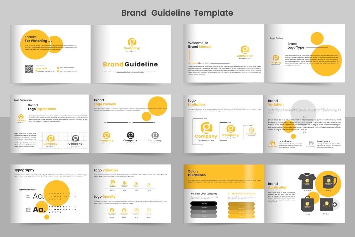 Kit Graphique #335428 Brand Book Divers Modles Web - Logo template Preview