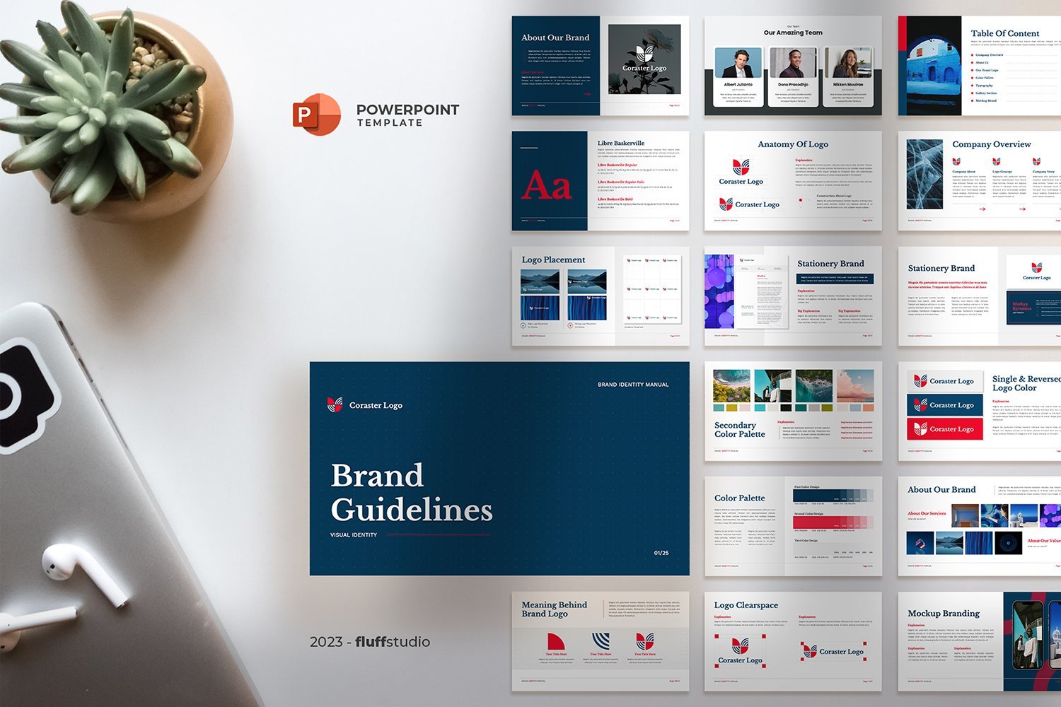 Template #335462 Brand Guidelines Webdesign Template - Logo template Preview