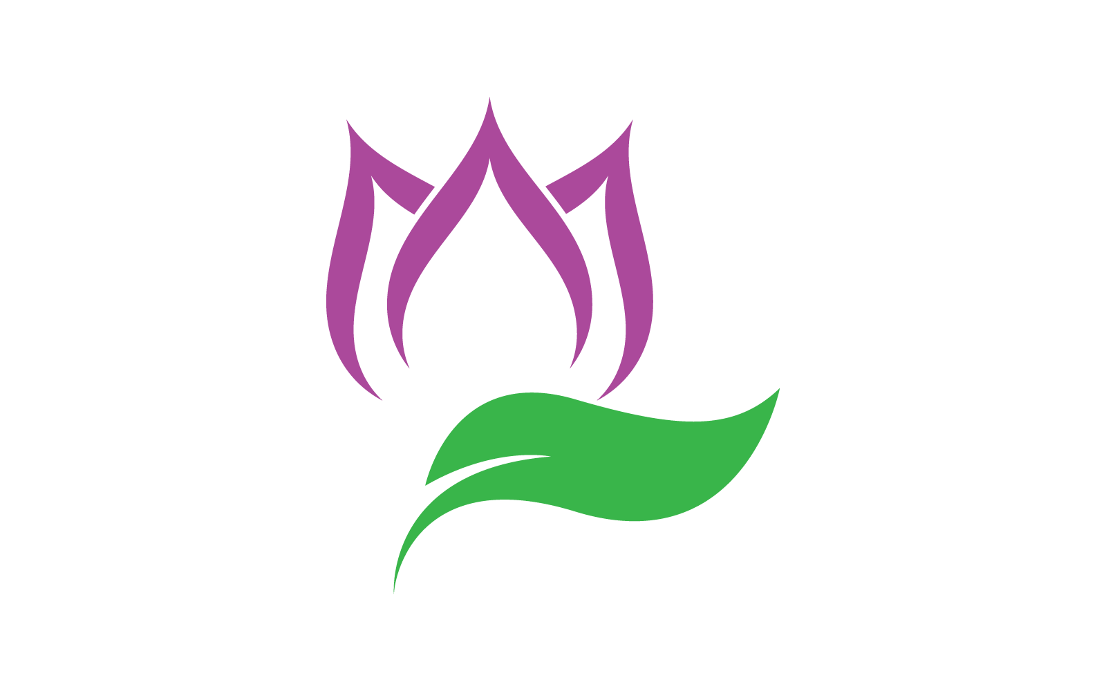 Belleza Lotus flores logo icono vector diseño plano