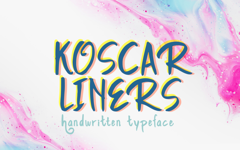 Koscar Liners - Handwritten Font