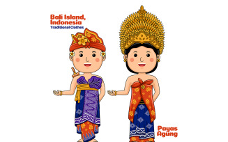 Welcome Gesture with Couple Bali Traditional Clothes
