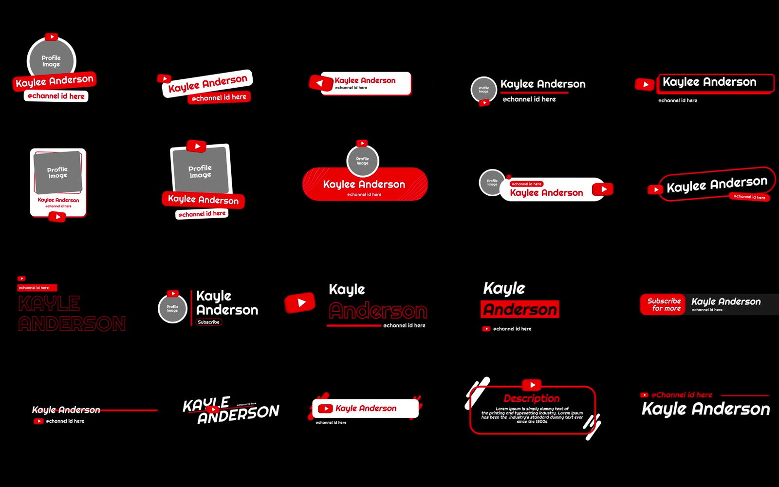 Kit Graphique #335521 Youtube Youtube Divers Modles Web - Logo template Preview