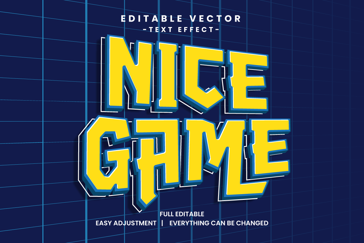 Game Event Vector Text Effect Editable Vol 2
