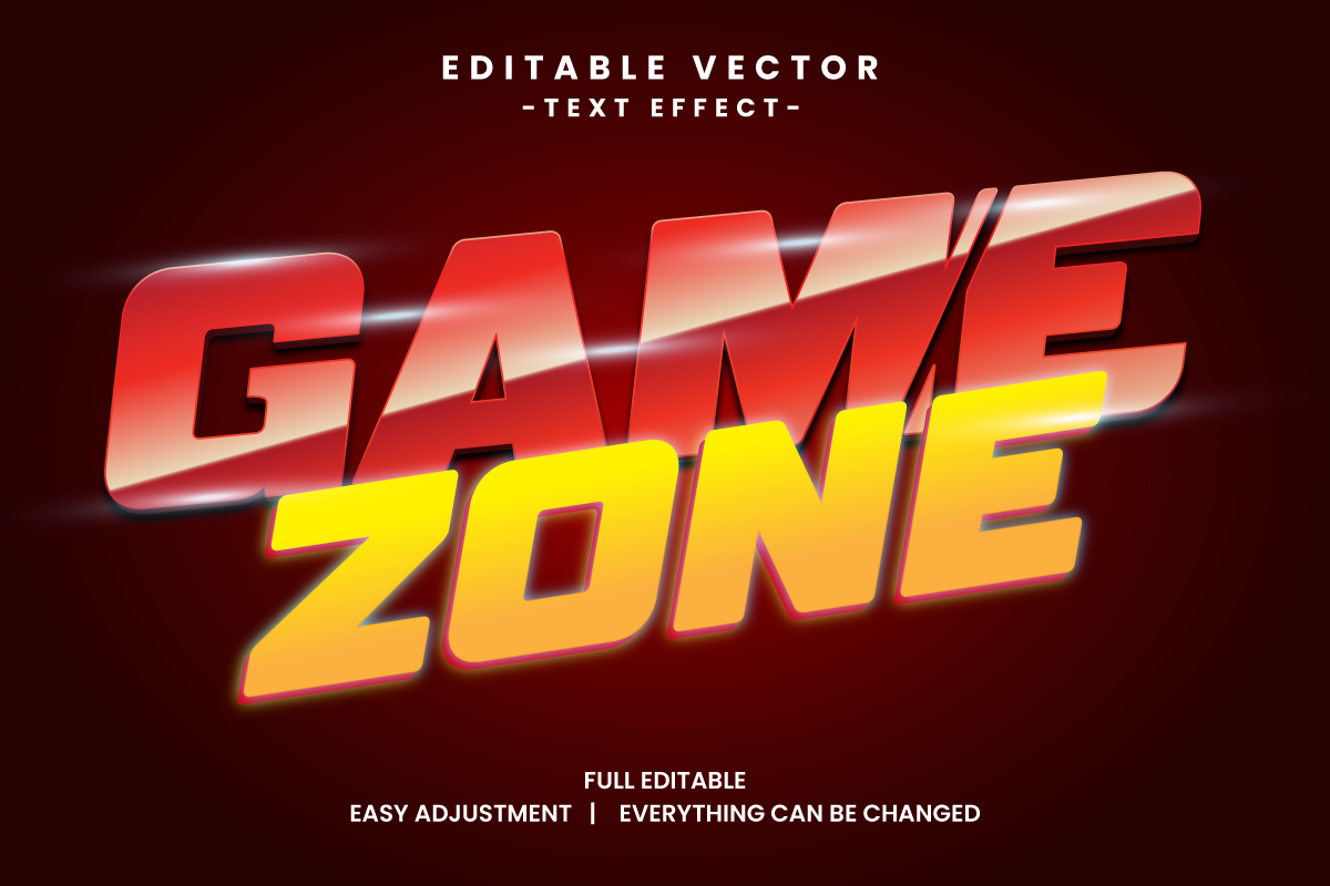 Game Event Vector Text Effect Editable Vol 3