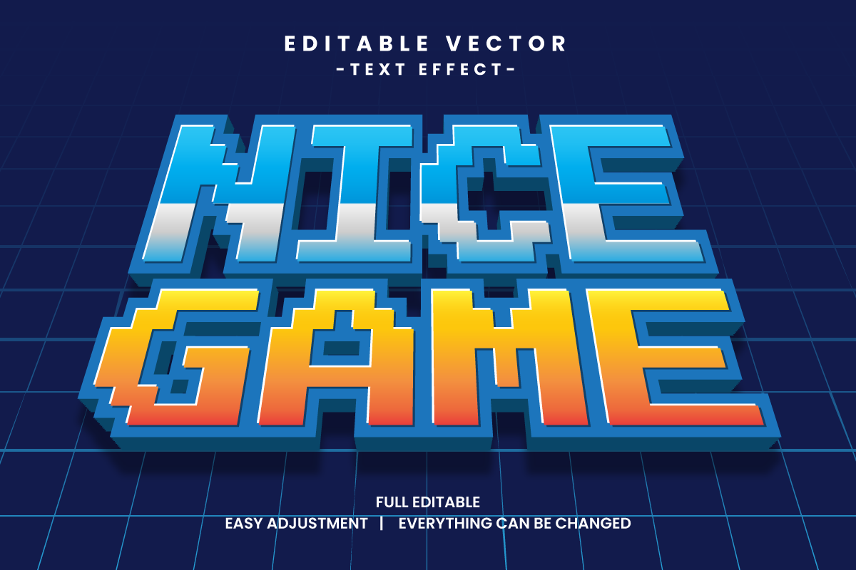 Game Event Vector Text Effect Editable Vol 7