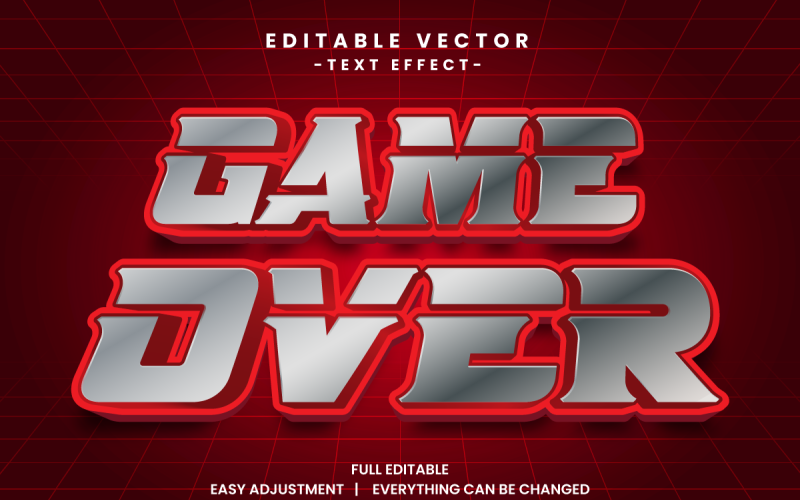 Game Event Vector Text Effect Editable Vol 1 Vector Graphic