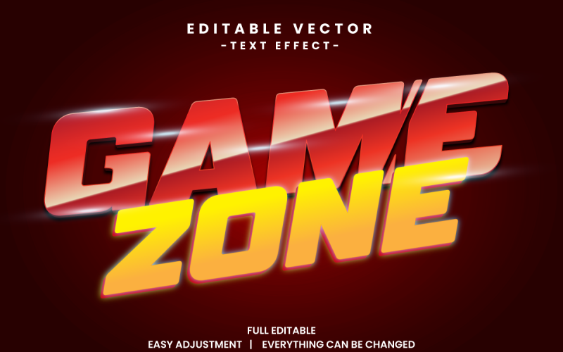 Game Event Vector Text Effect Editable Vol 3 Vector Graphic