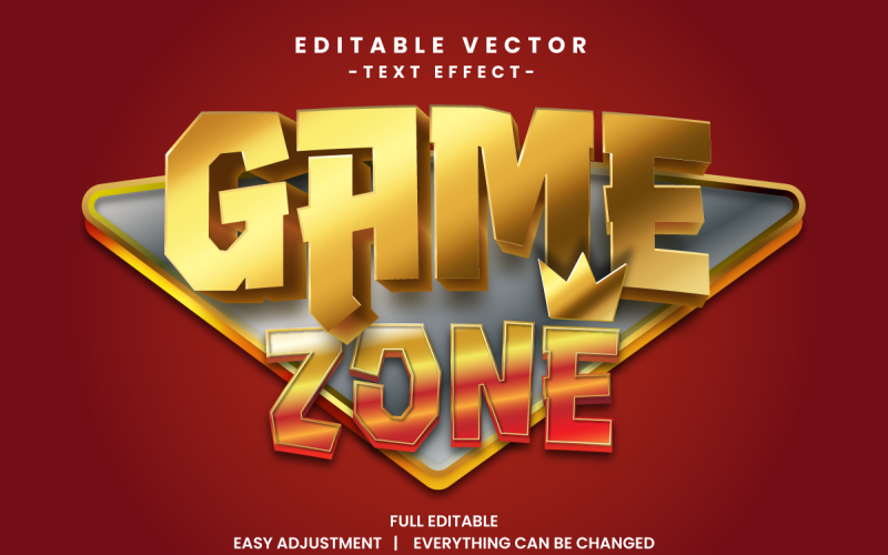 Game Event Vector Text Effect Editable Vol 8 Vector Graphic