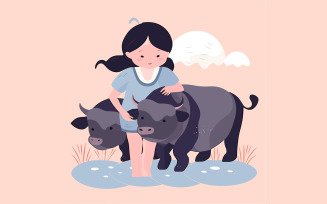 Maxwell Geffrey Art Baby Girl Vector