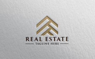 Modern Real Estate Letter M Pro Logo Template