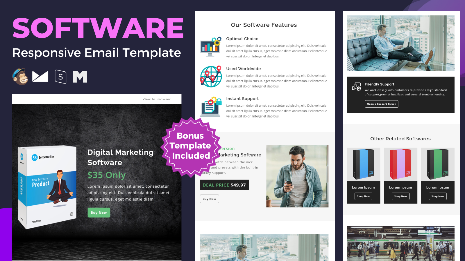 Template #335654 Newsletter Responsive Webdesign Template - Logo template Preview