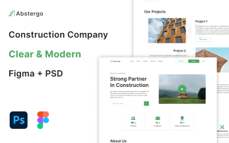 Abstergo - Construction Company PSD Template