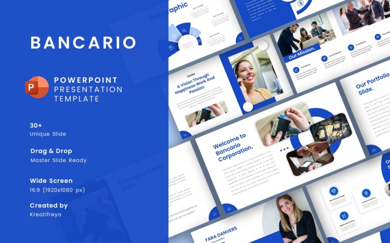 Bancario - PowerPoint Business Presentation Template PPT PowerPoint Template