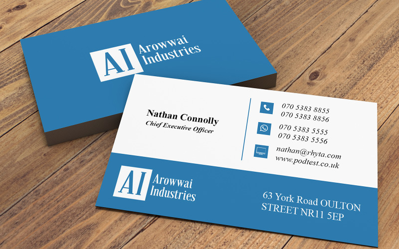 Corporate Business Card template- Visiting Card Corporate Identity
