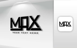 MAX Name Letter Logo Design - Brand Identity