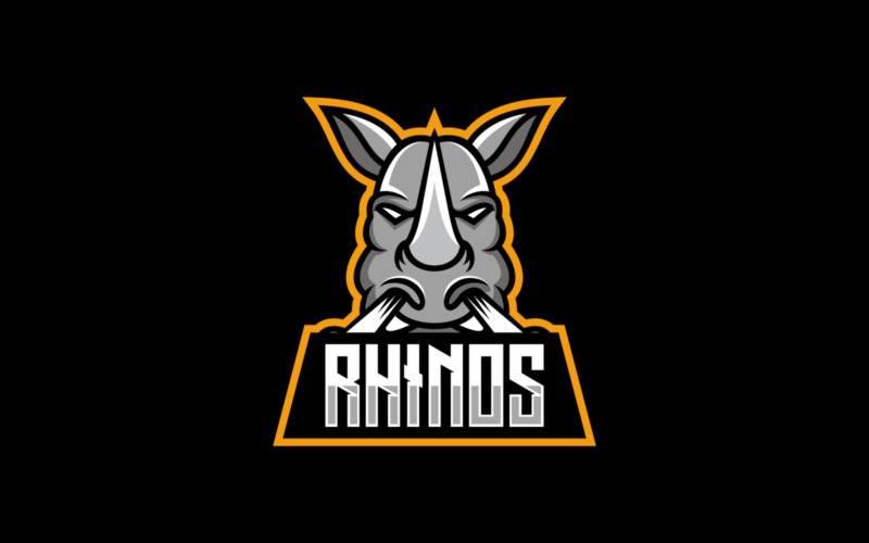 Rhinos E- Sport And Sport Logo Logo Template
